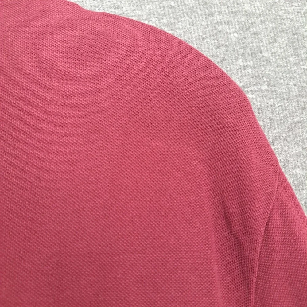 Polo‎ Ralph Lauren Shirt Mens XL Red Maroon Long Sleeve Slim Fit Blue Pony